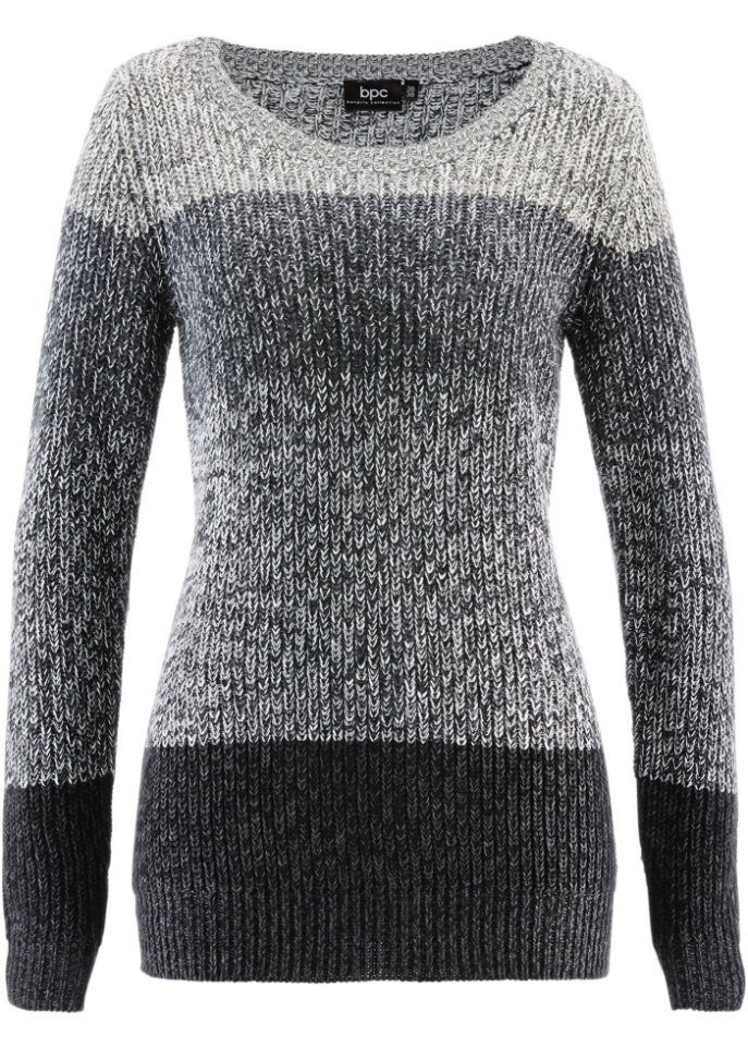 Полосатый свитер Bpc Bonprix Collection, черный