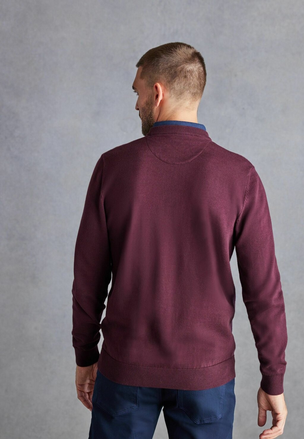 

Свитер Mock Crew Next, цвет burgundy red
