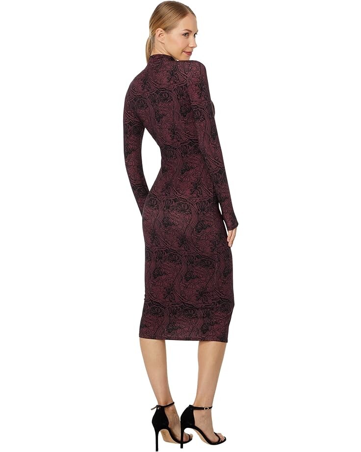 

Платье Ted Baker Elonar High Neck Printed Bodycon Dress, черный