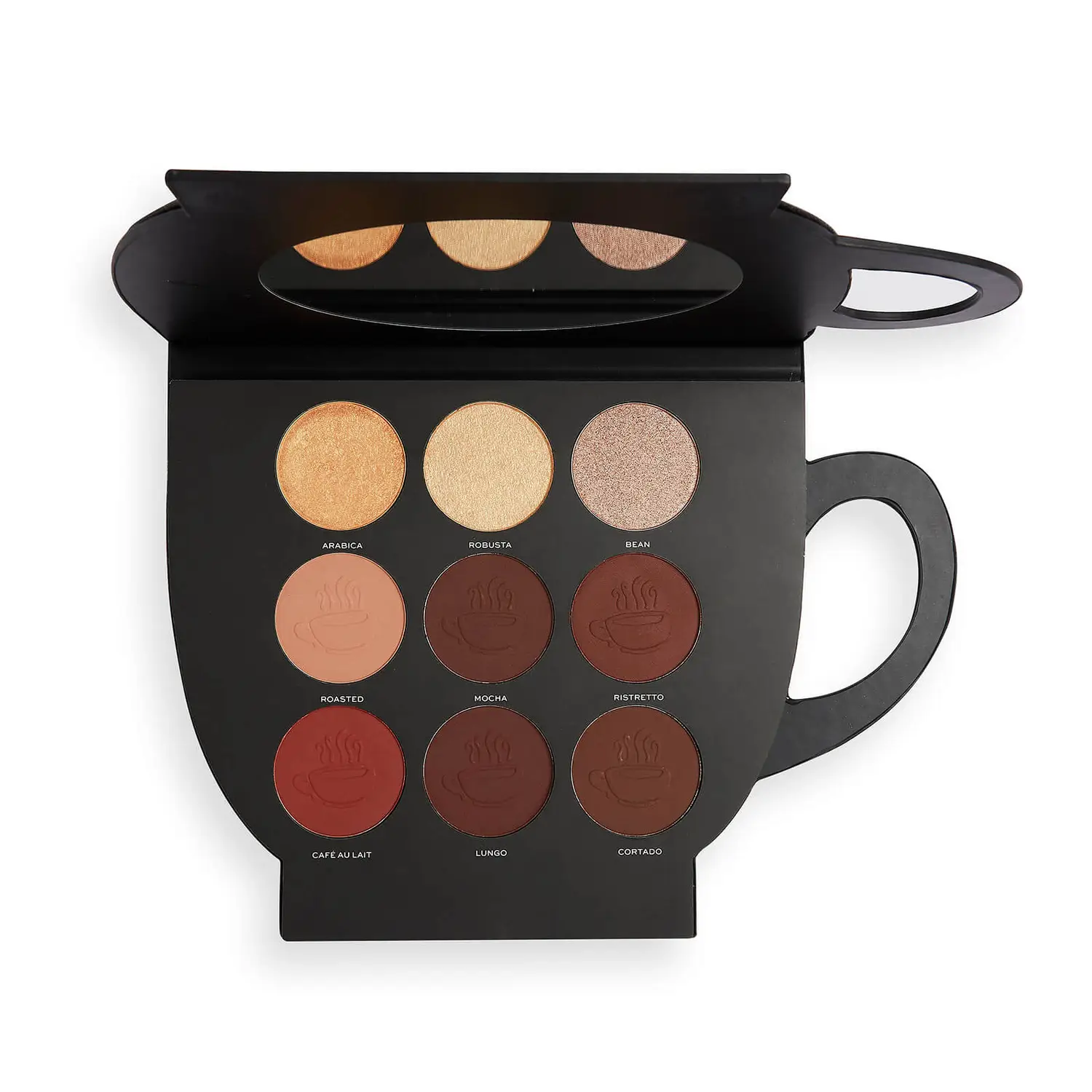 

Палетка Makeup Revolution X Friends Grab a Cup Face Palette Dark to Deep