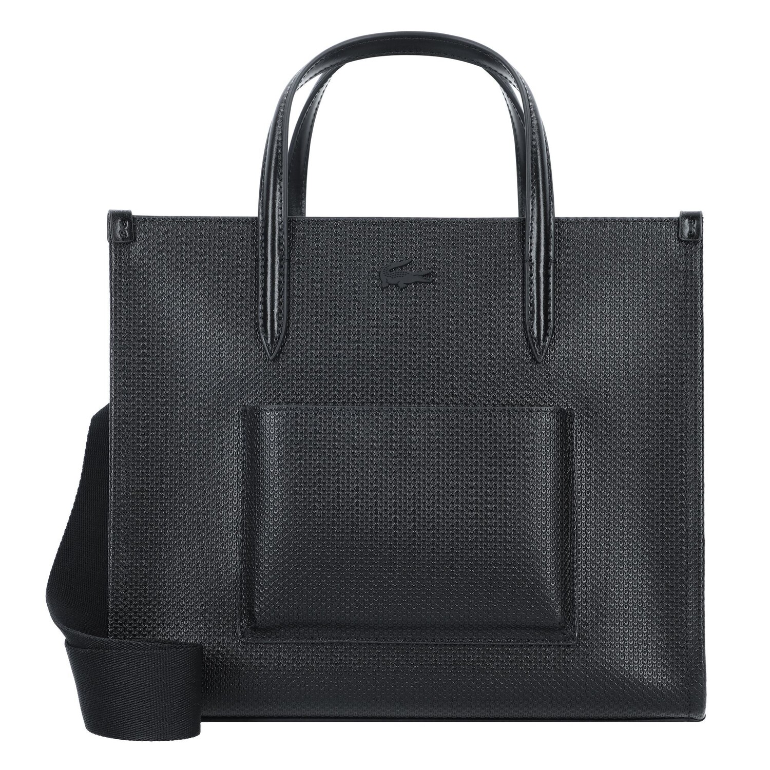 

Сумка Lacoste Chantaco Classics Handtasche Leder 27.5 cm, цвет noir