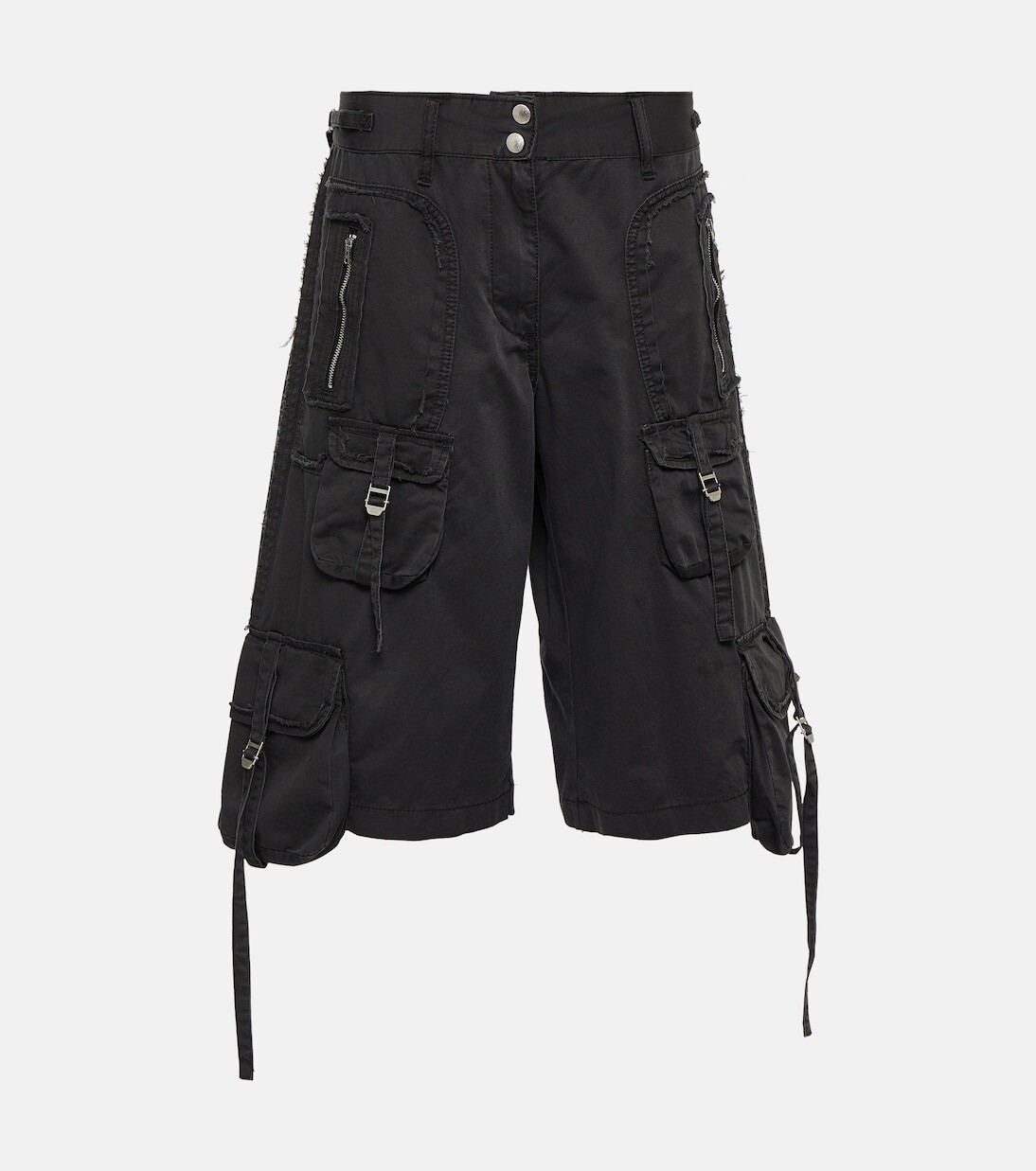 

Хлопковые шорты карго ralanta Acne Studios, серый
