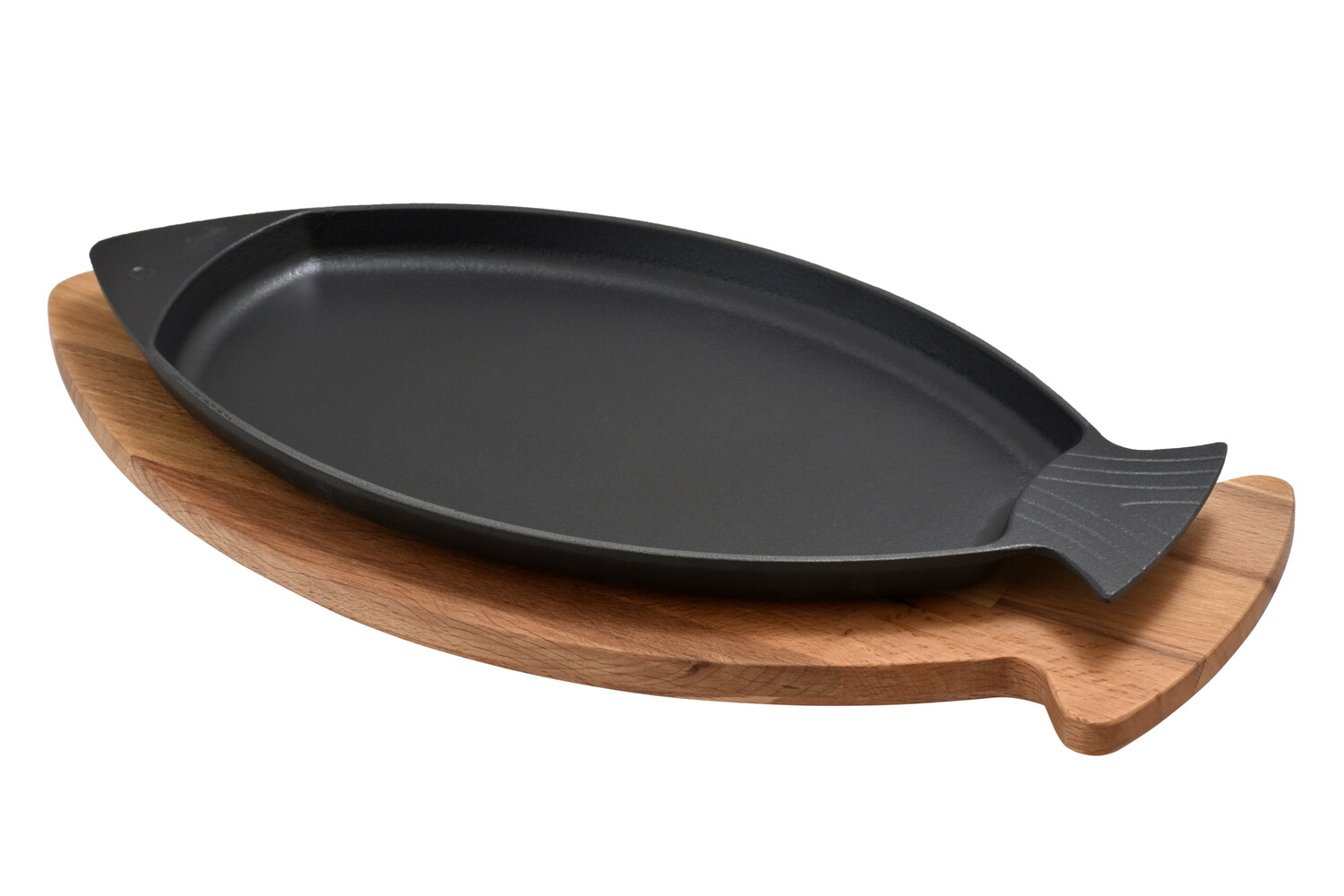 

Сковорода чугунная в форме рыбы Lava Cast Iron, черный