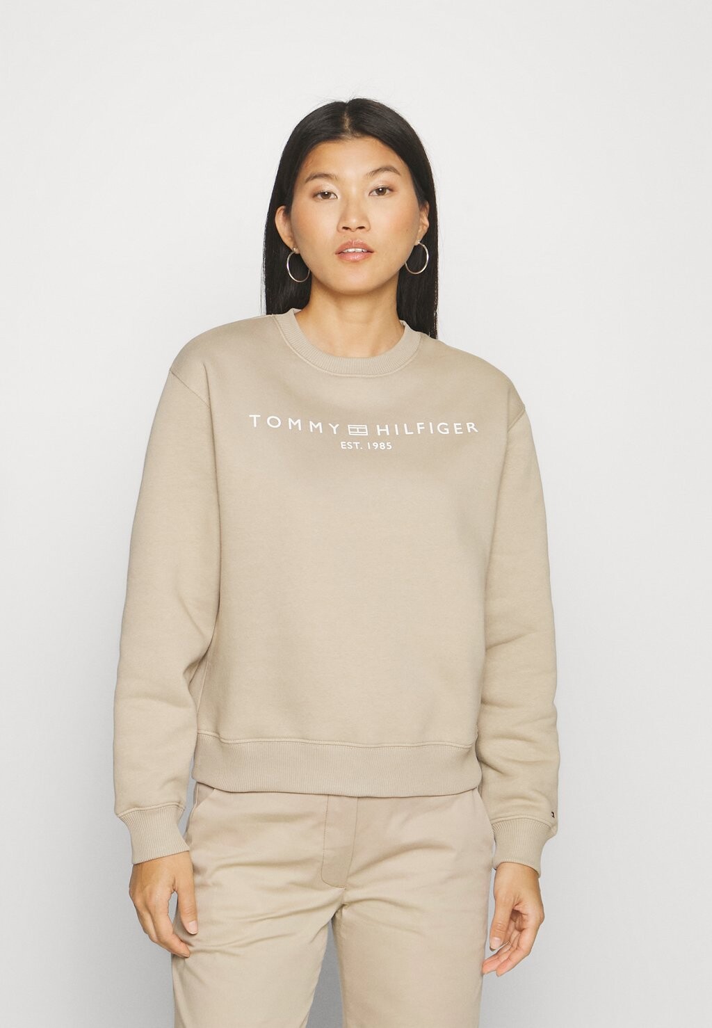 

Толстовка Logo Tommy Hilfiger, бежевый