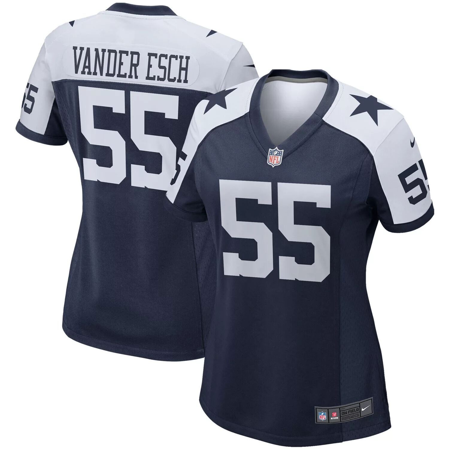 

Женская футболка Nike Leighton Vander Esch темно-синего цвета Dallas Cowboys Alternate Game Team Nike, Синий