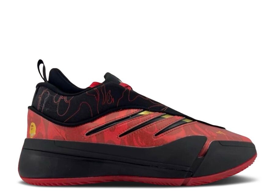 

Кроссовки adidas BAPE | A Bathing Ape X Dame 9, цвет Black Green