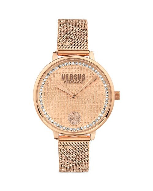 

Часы La Villette с кристаллами, 36 мм Versus Versace, цвет Pink