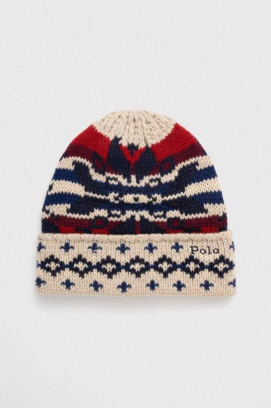 

Шерстяная шапка Polo Ralph Lauren, мультиколор