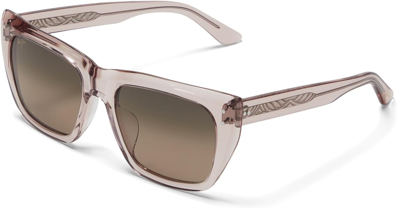 Солнцезащитные очки Aloha Lane Maui Jim, цвет Transparent Pink/Hcl Bronze Polarized