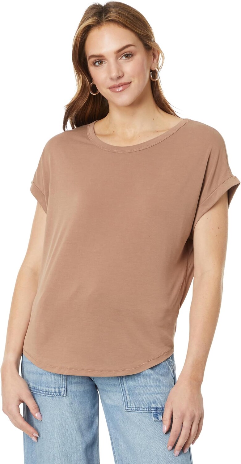 

Футболка «летучая мышь» Sandwash Lucky Brand, цвет Mocha Mousse