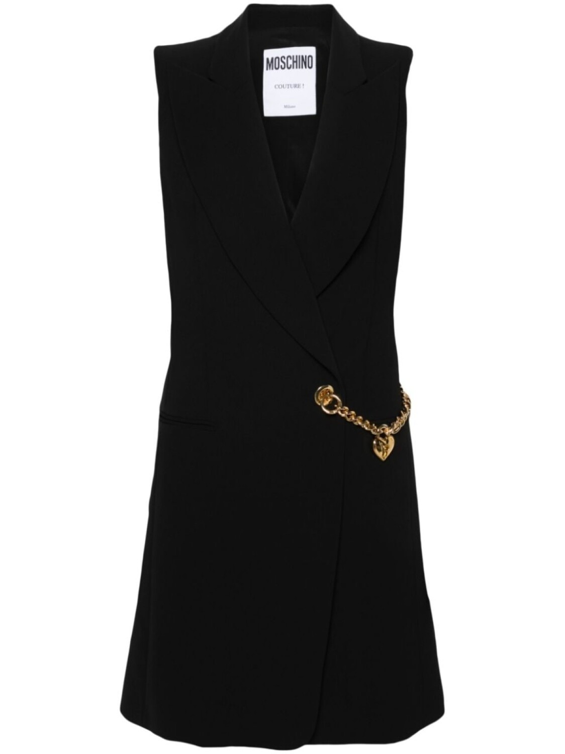 

Moschino короткое платье-пиджак, черный