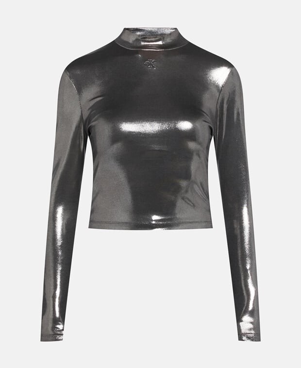 

Топ с длинными рукавами Calvin Klein, черный