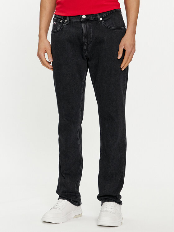 Джинсы прямого кроя Tommy Jeans, черный джинсы прямого кроя для выпускников ag jeans черный