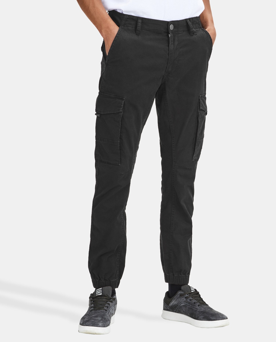Jack & Jones мужские брюки карго стандартного черного цвета Jack & Jones, черный