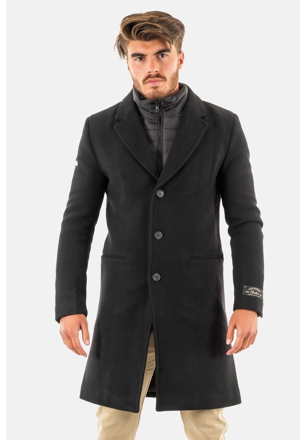 

Классическое пальто Superdry, цвет noir