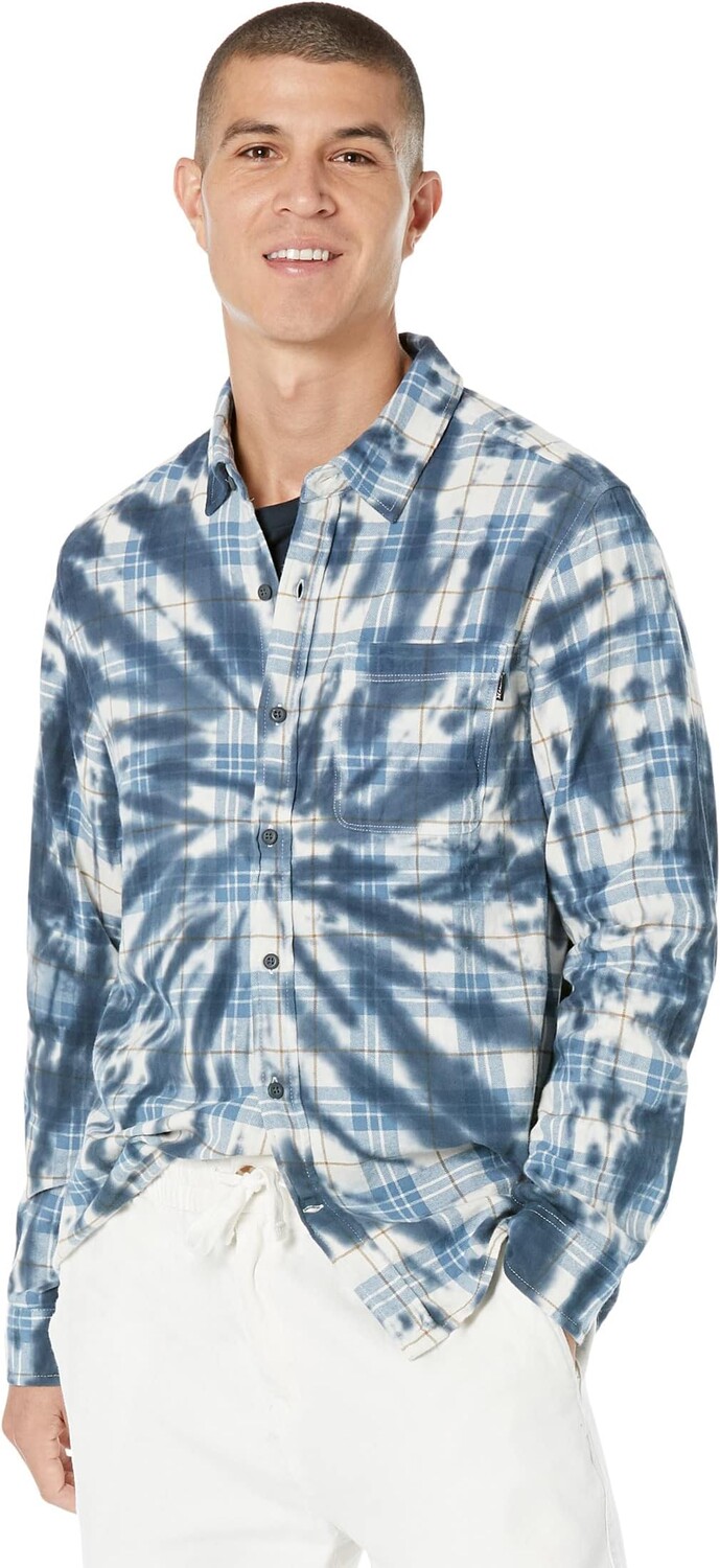 

Рубашка Hurley Portland Tie-Dye Long Sleeve Flannel, цвет Summit White