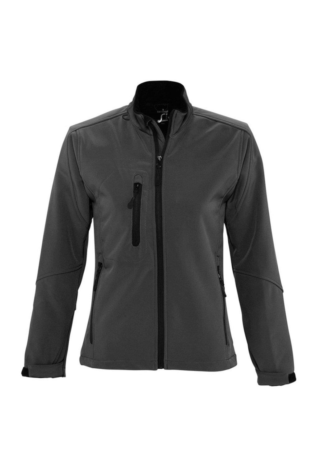 Куртка Roxy Soft Shell (дышащая, ветрозащитная и водостойкая) SOL'S, серый
