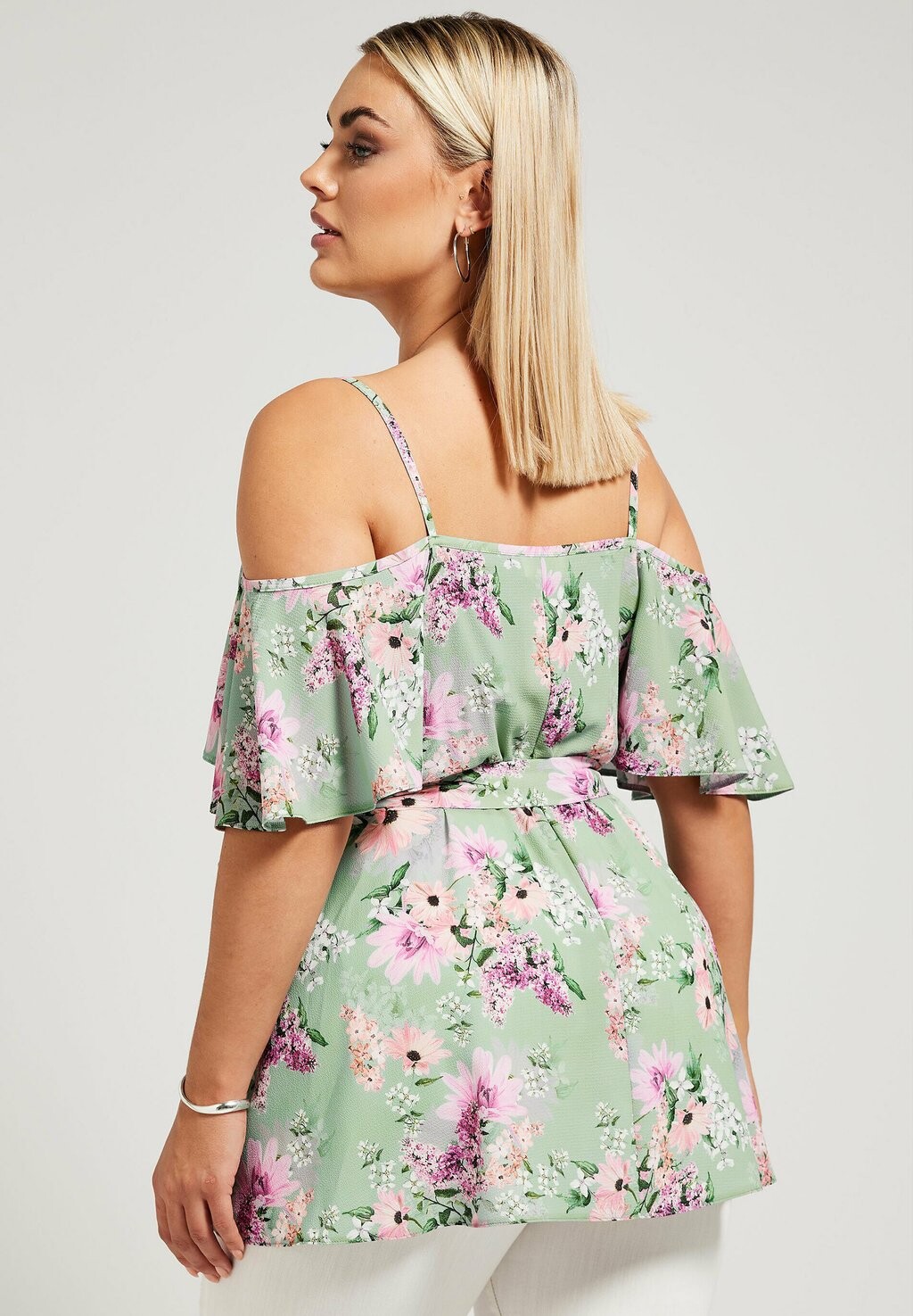 

Блуза FLORAL COLD SHOULDER Yours Clothing, разноцветный