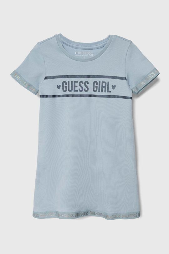 Платье из хлопка для маленькой девочки Guess, синий