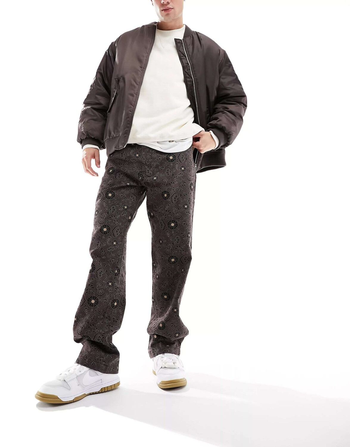 

Брюки Dickies ellis с цветочным принтом, черные, Черный