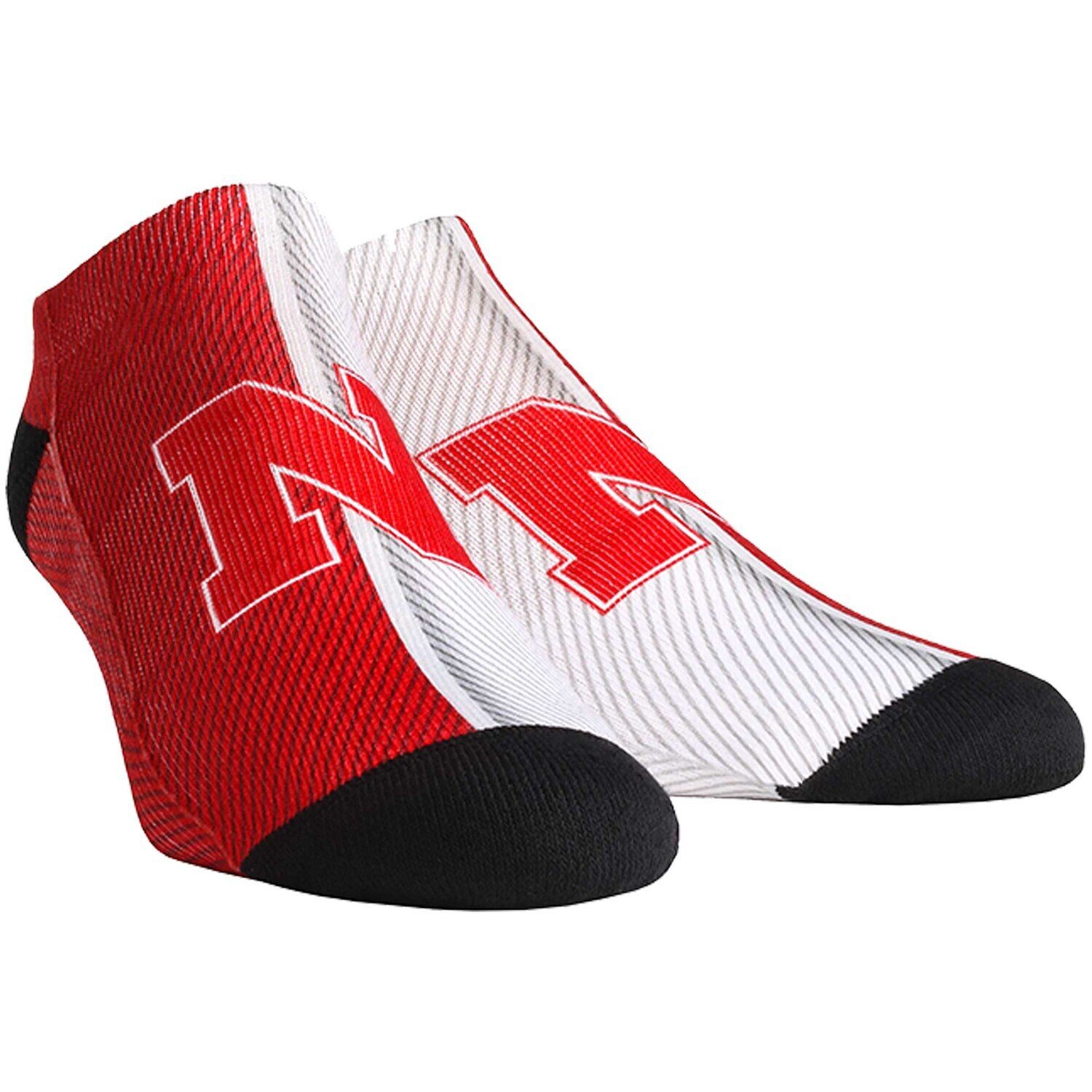 

Женские носки Rock Em Носки до щиколотки в полоску Nebraska Huskers Campus