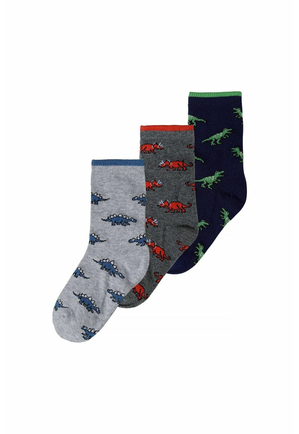 

Носки 3 PACK MINOTI, цвет grey orange green
