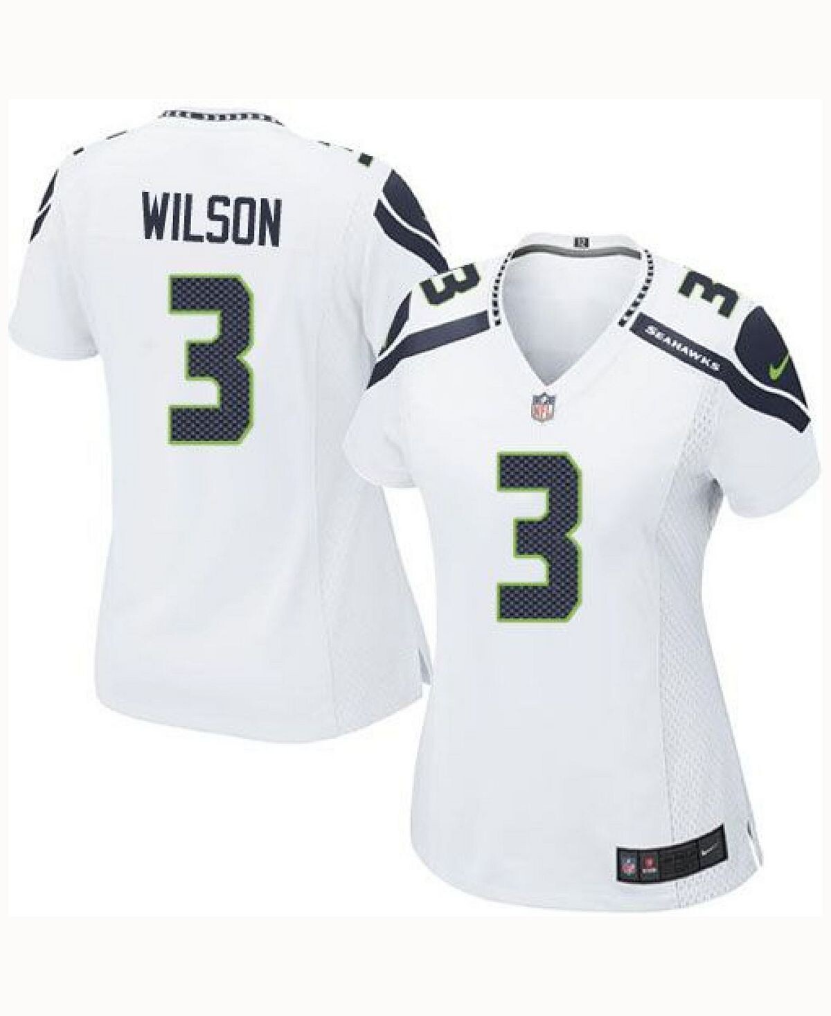 

Женская игровая майка Russell Wilson Seattle Seahawks Nike, белый