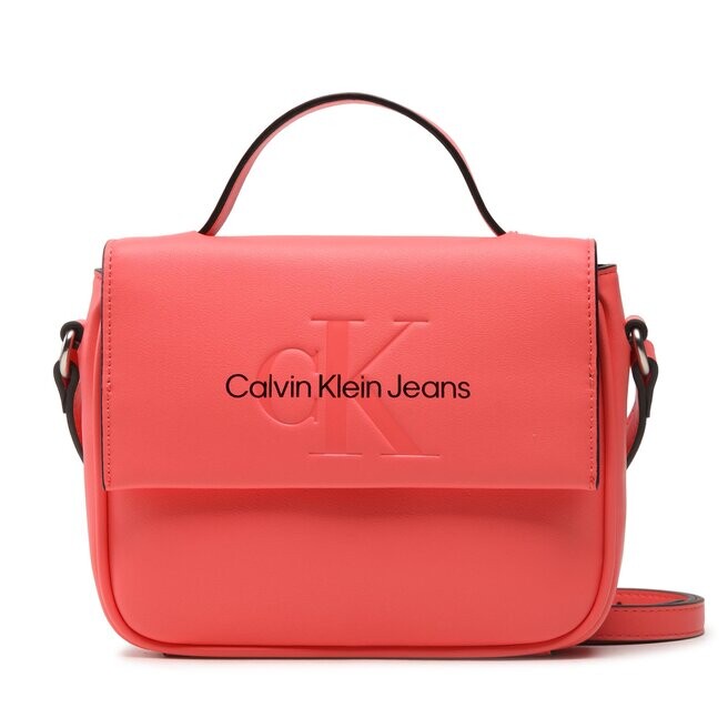 

Сумка Calvin Klein Jeans SculptedBoxy Flap, коралл