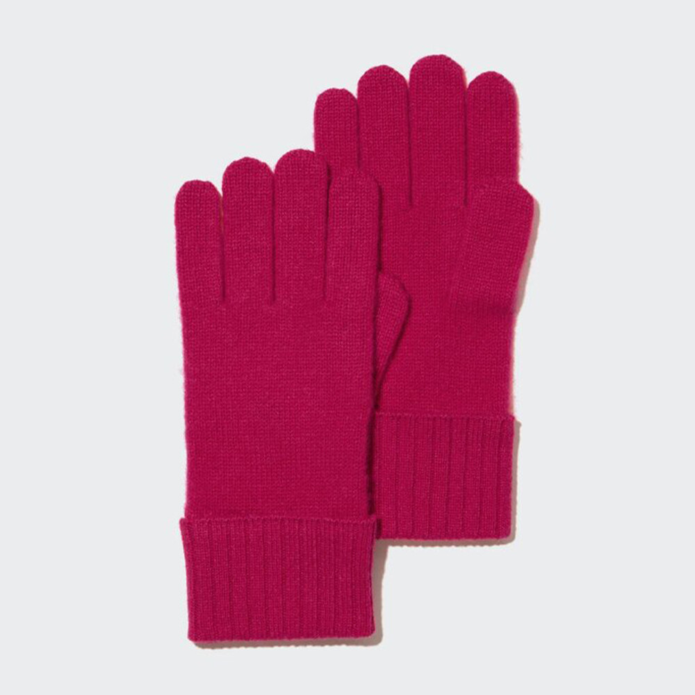 

Женские перчатки Uniqlo кашемировые, розовый