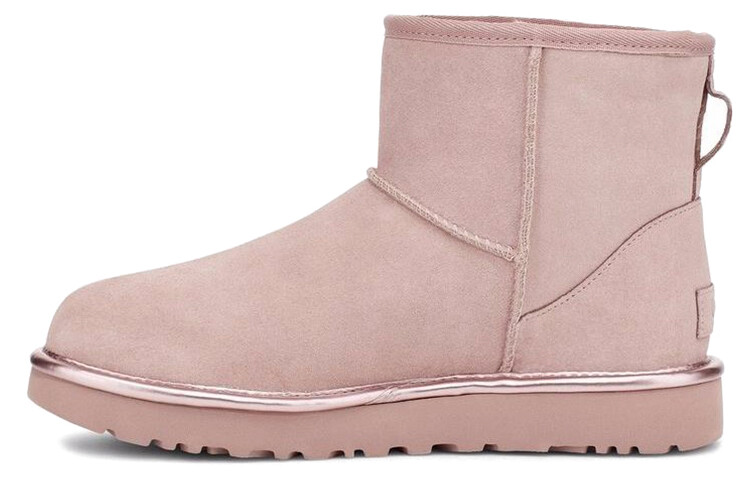 

CLASSIC MINI Зимние ботинки женские металлик кристалл пудра Ugg