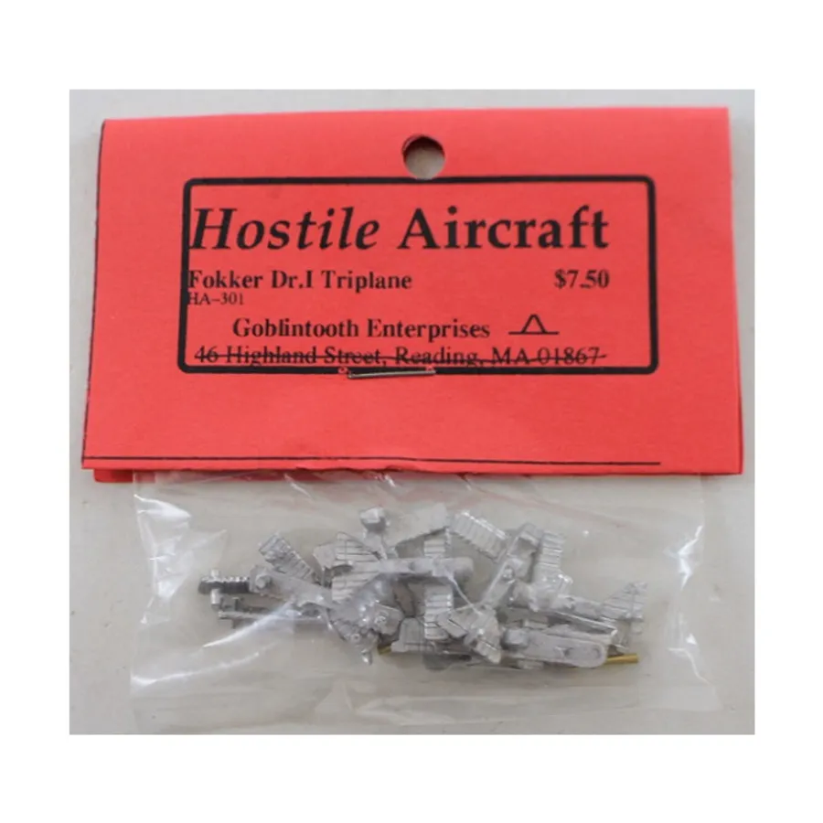 

Триплан Fokker DR.I, Hostile Aircraft Miniatures - Germany Great War (1:285)