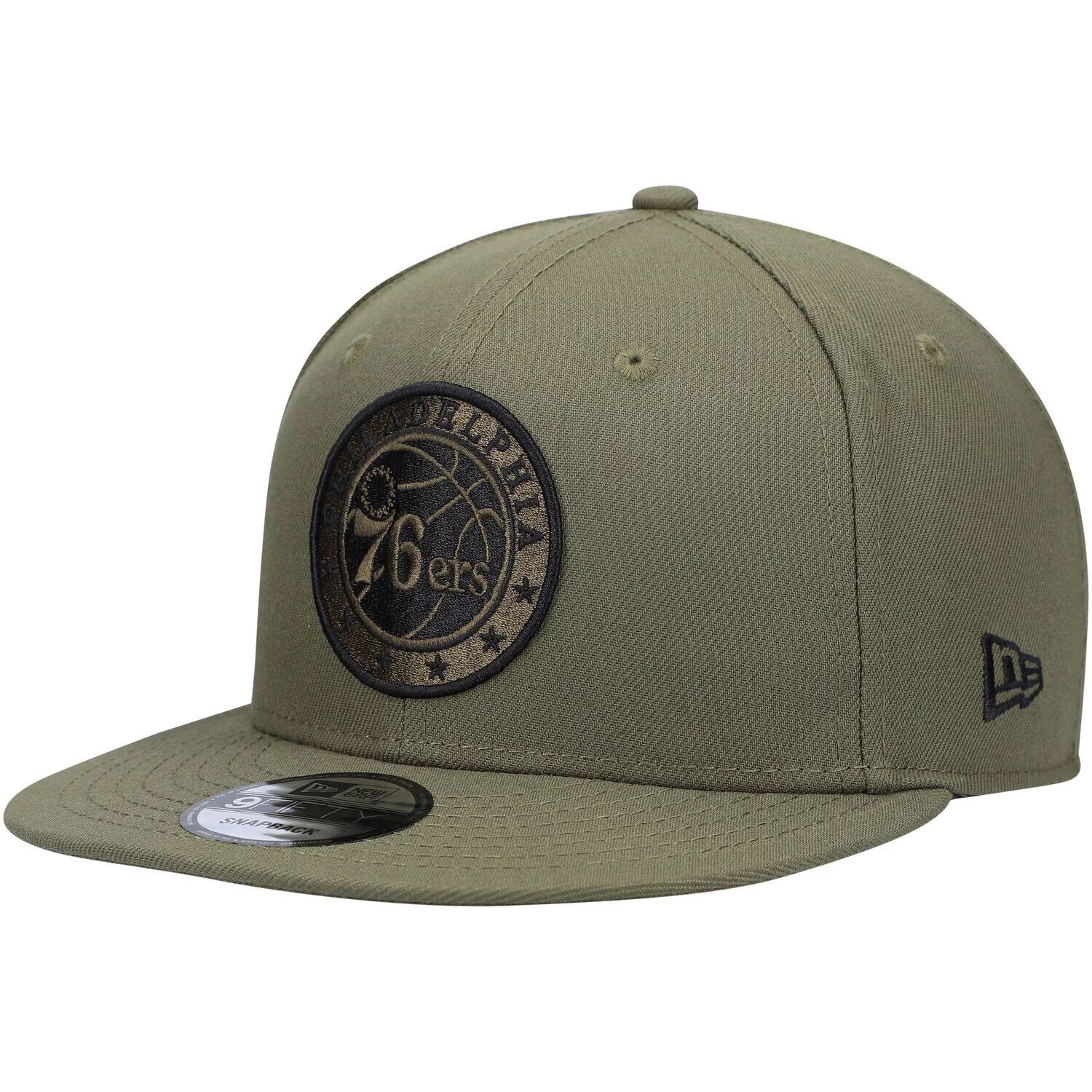 

Мужская кепка New Era Olive Philadelphia 76ers 9FIFTY Snapback