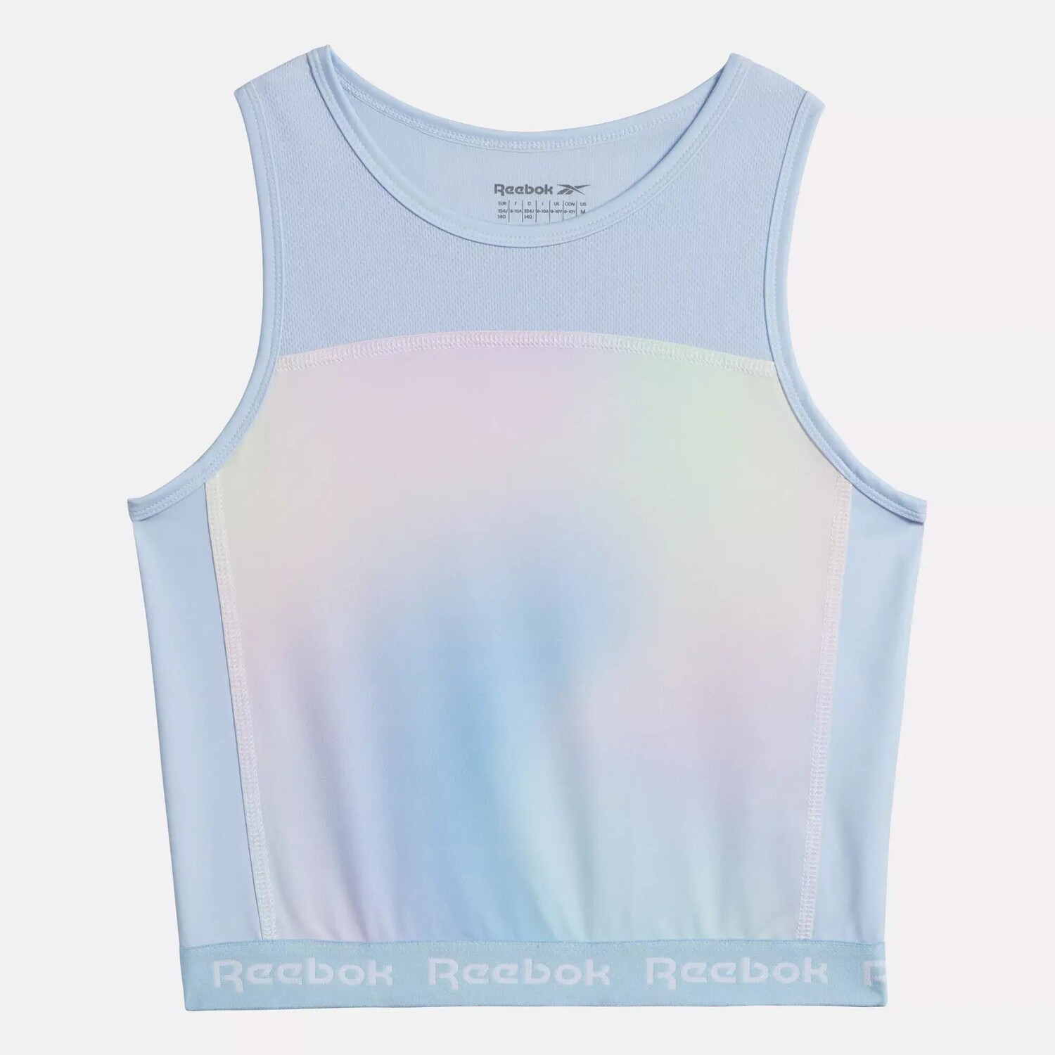 

Майка Rainbow Tie-Dye Reebok, бледно-голубой