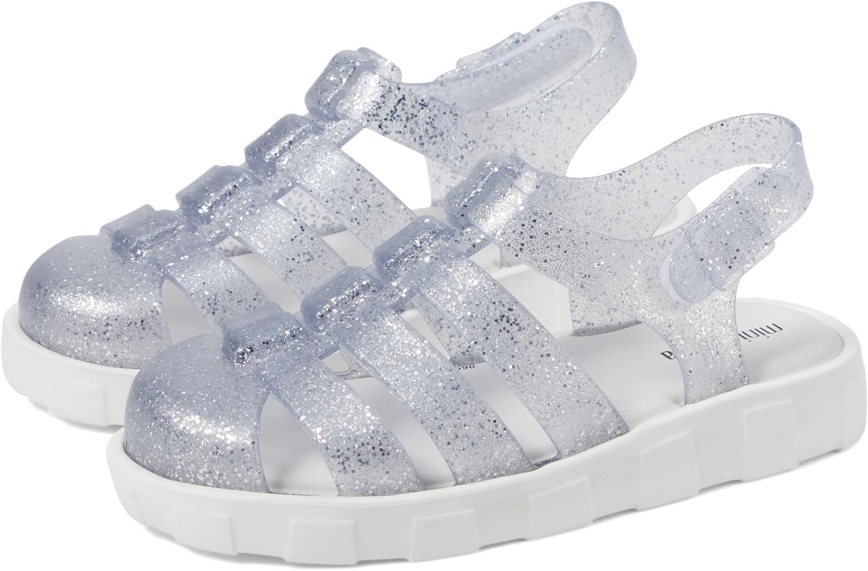 

Сандалии Mini Melissa Megan BB, цвет White/Glitter Clear