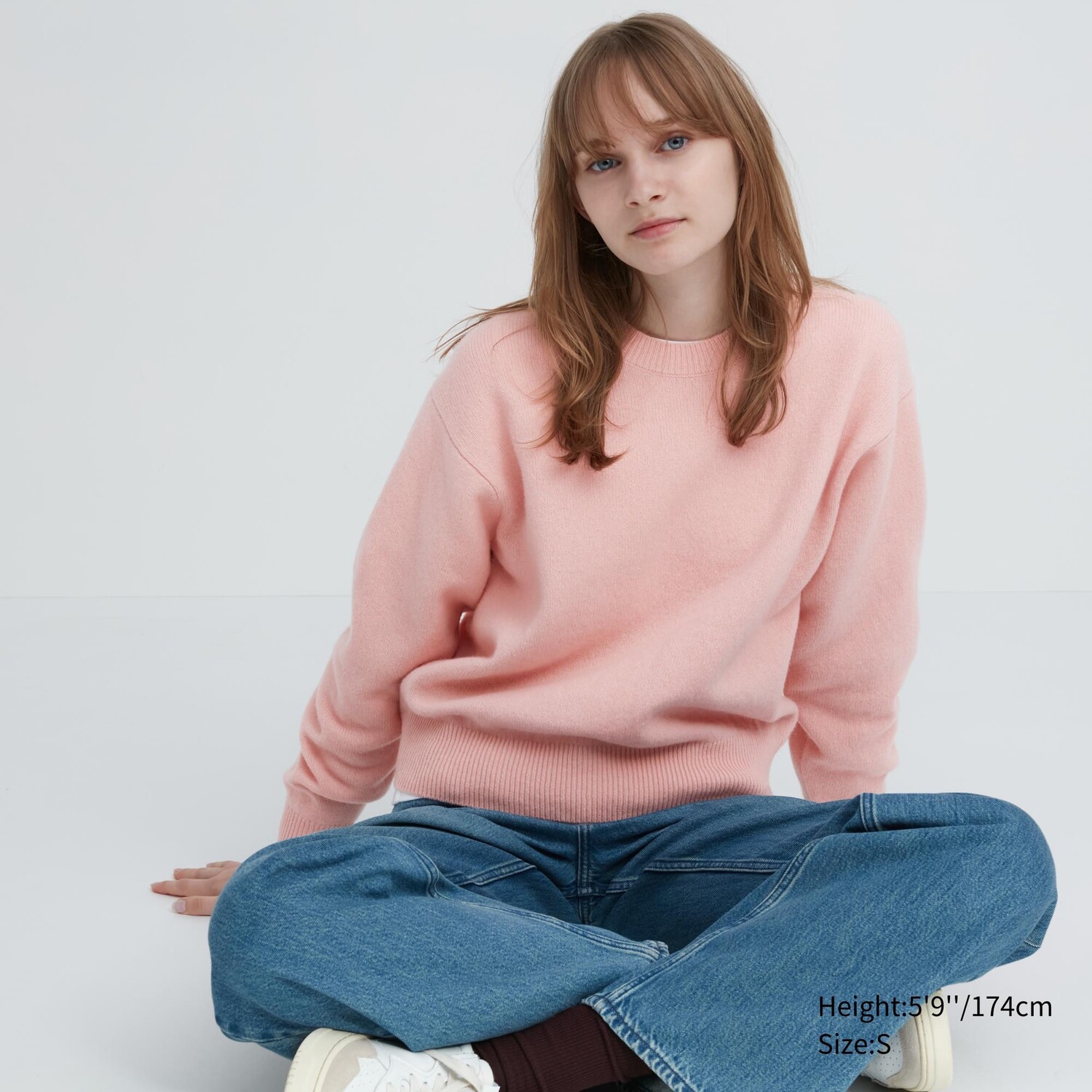 

Свитер Uniqlo женский шерстяной, розовый