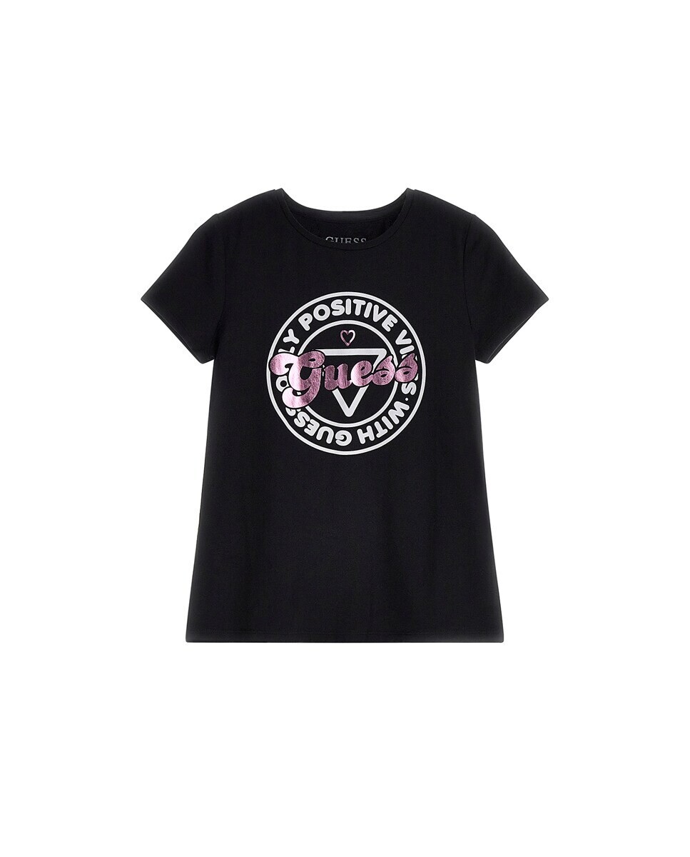 

Позитивно живи с футболкой Guess Guess, черный