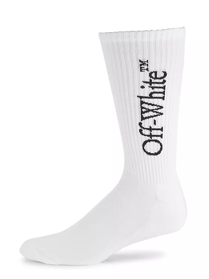Носки с большим логотипом Off-White, черный