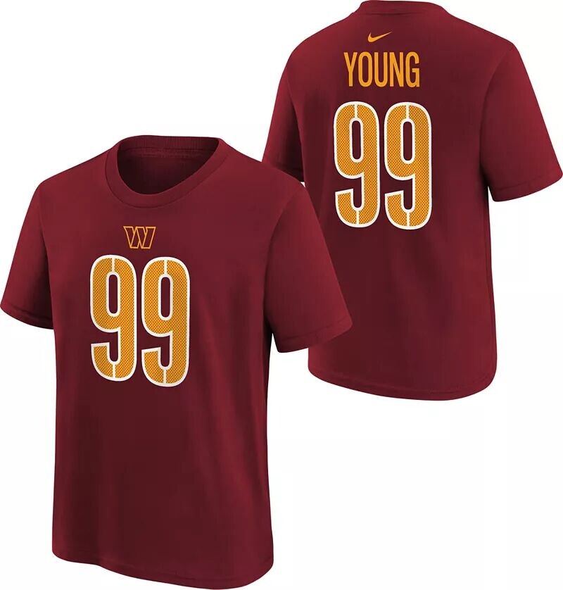 

Красная футболка Nike Youth Washington Commanders Chase Young #99