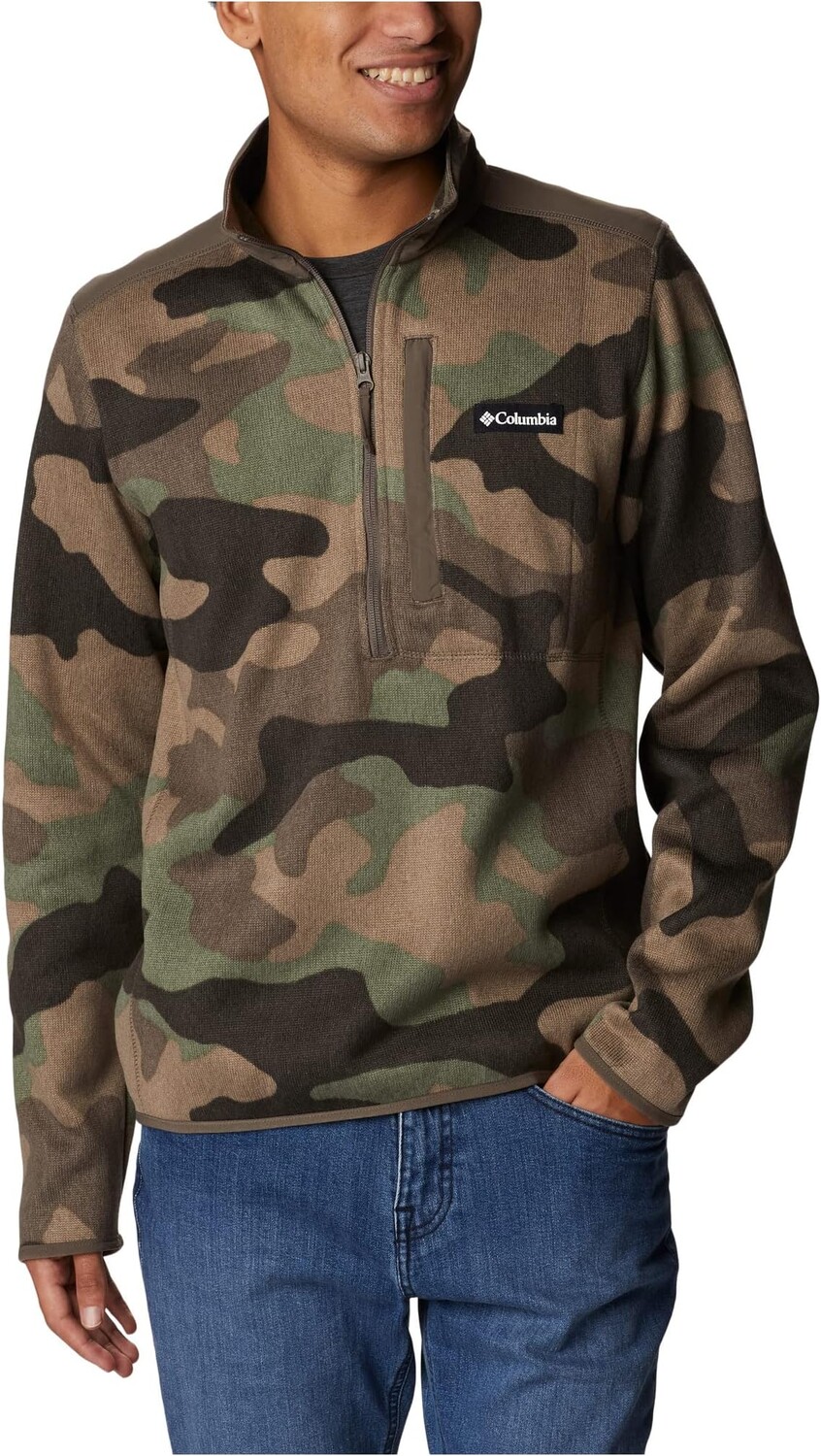 

Свитер Weather II с молнией 1/2 с принтом Columbia, цвет Cypress Mod Camo