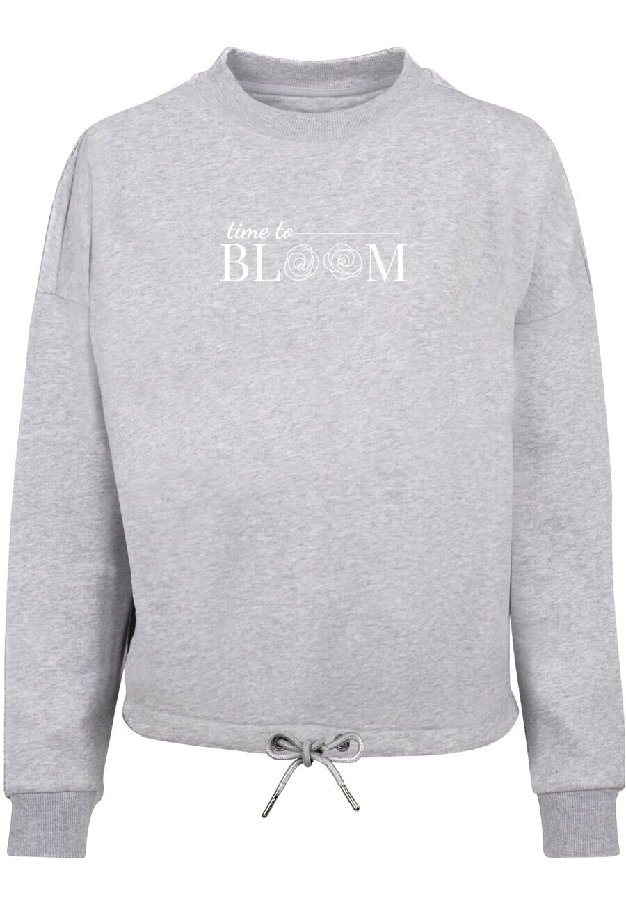 

Толстовка Merchcode TIME TO BLOOM, серый