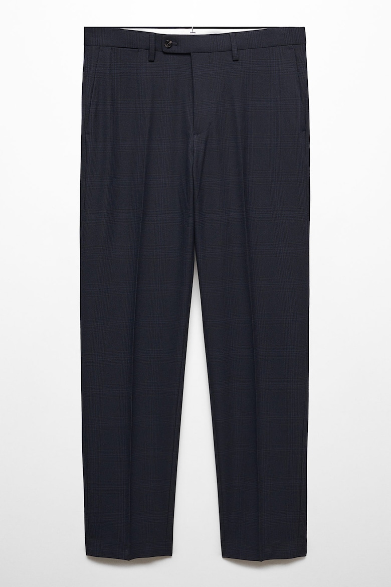 Миланские строгие узкие брюки Mango, синий