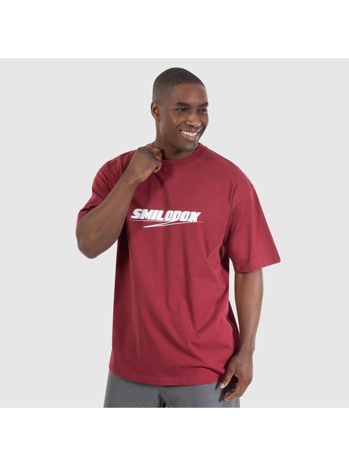 

Спортивная футболка SMILODOX Oversized Blake, бордо