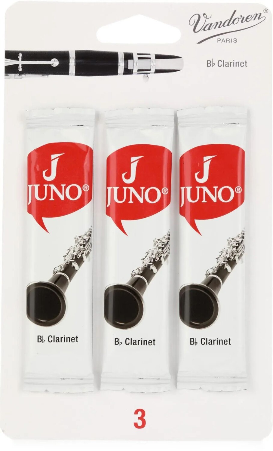 

Трости для кларнета Juno JCR013/3 Bb — 3,0 (3 шт.)