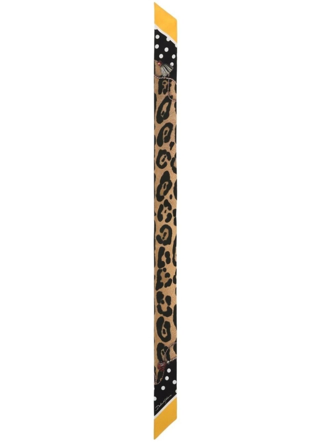 

Dolce & Gabbana шелковый шарф с эффектом омбре, коричневый