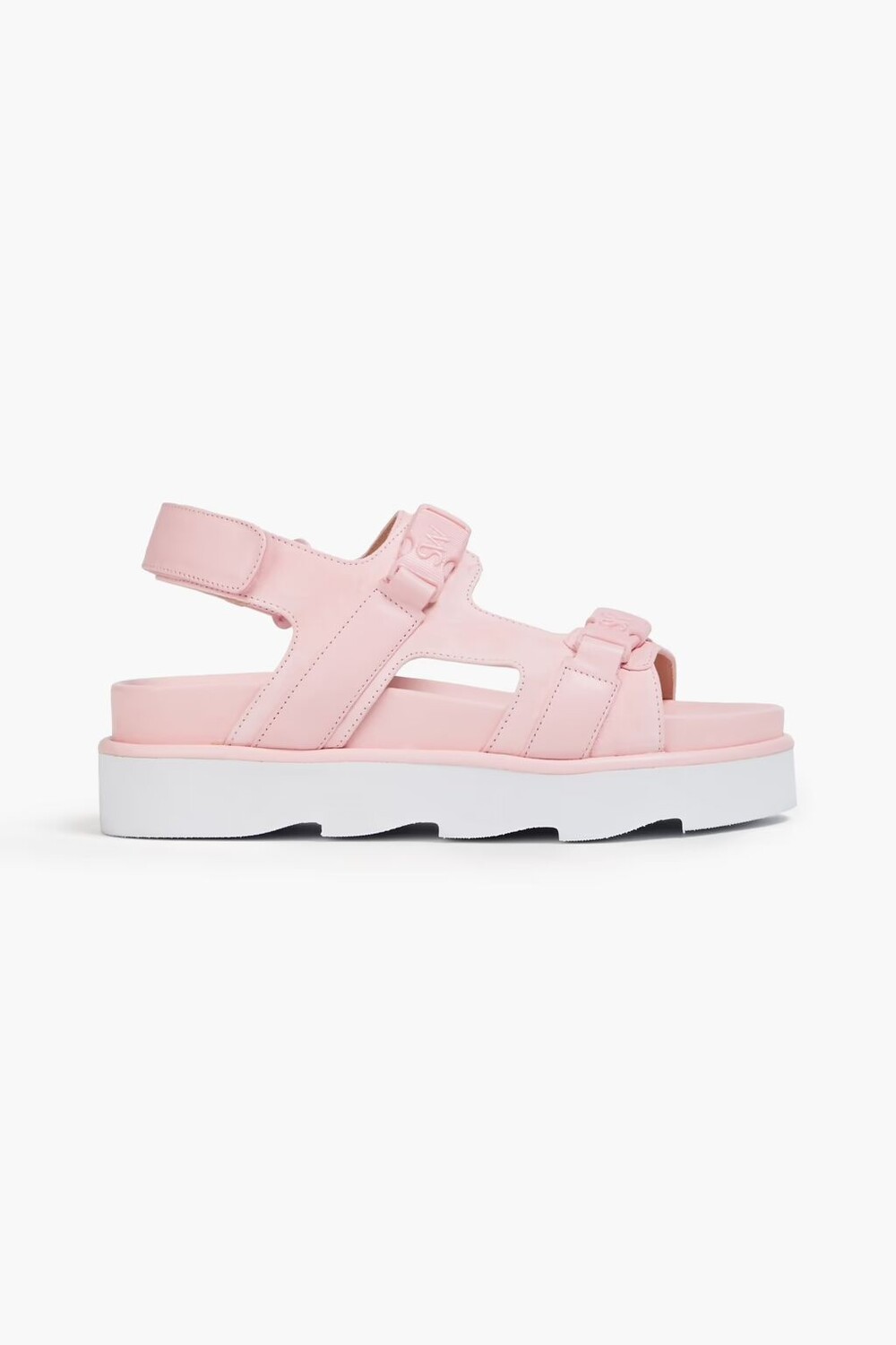 

Кожаные босоножки на платформе с пряжками Stuart Weitzman, розовый
