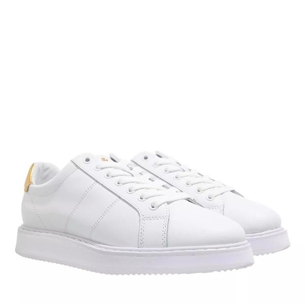 

Кроссовки angeline 4 sneakers low top lace rl white/rl Lauren Ralph Lauren, желтый