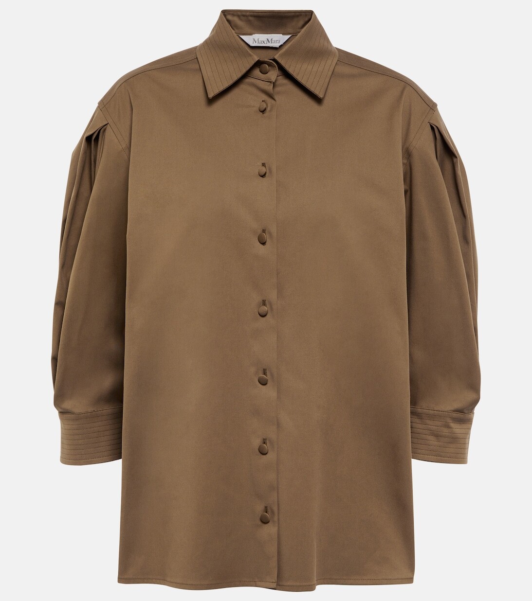 

Рубашка Parka из смесового хлопка MAX MARA, коричневый