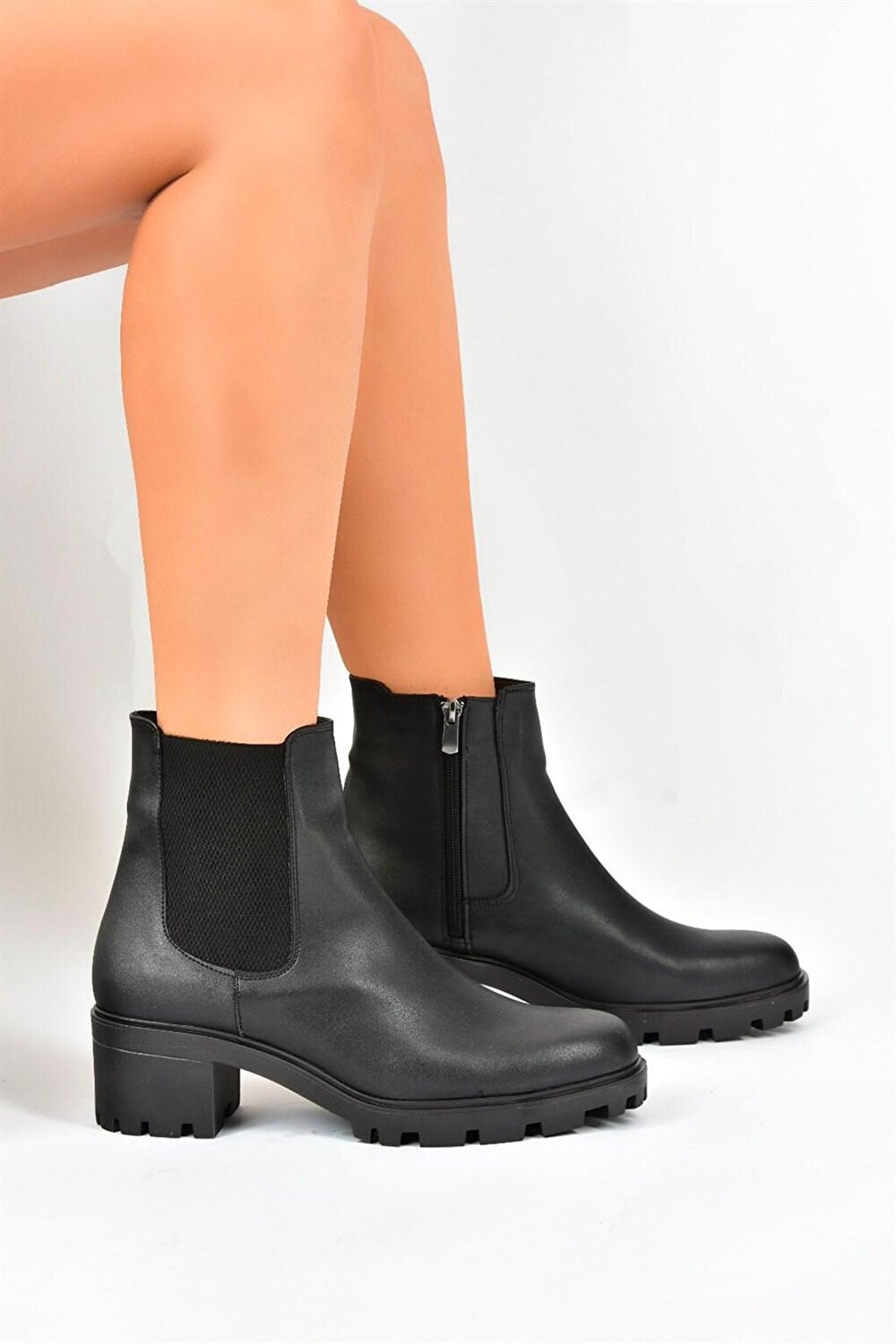 

L2520220 Черные женские ботинки Fox Shoes, Черный