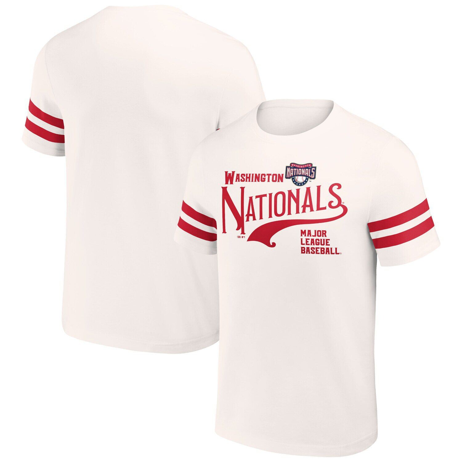 

Мужская винтажная футболка Darius Rucker Collection от Fanatics Cream Washington Nationals Yarn Dye