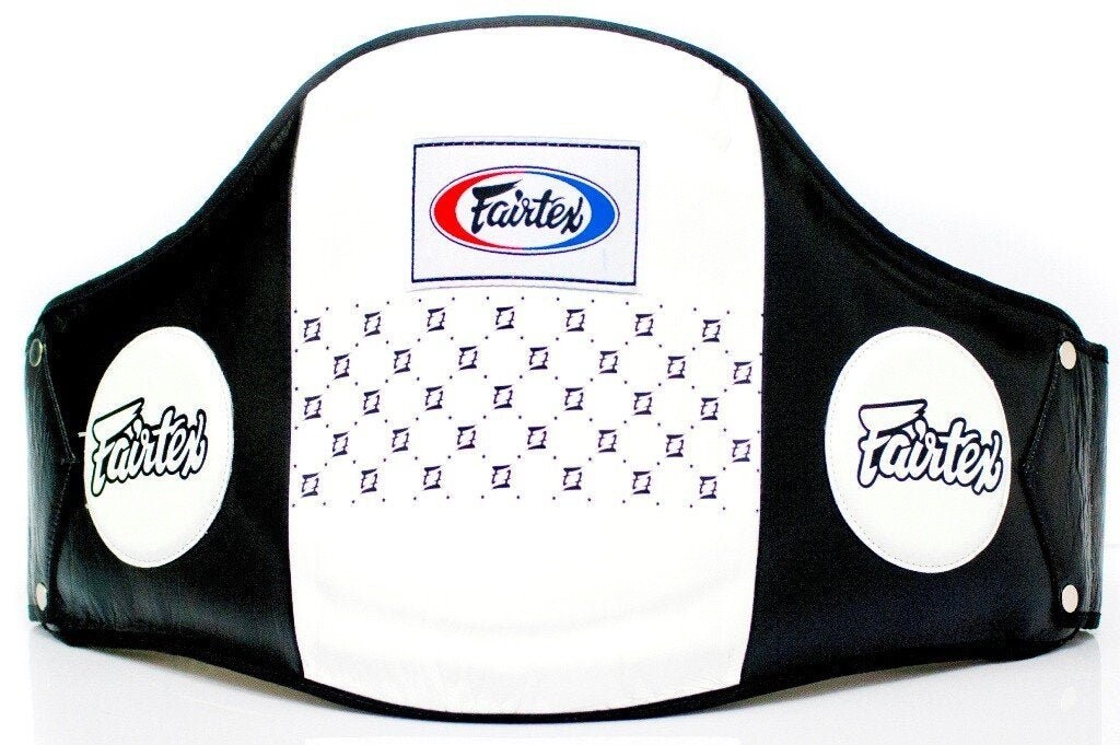 

Пояс тренера защитный Fairtex BPV1 для живота, белый / черный
